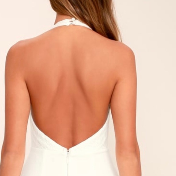 white prom dress - Picture 5 of 6